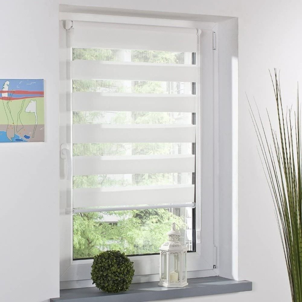 Miro Light Filtering Horizontal Zebra Roller Window Shade 31"(w) x 64"(h)